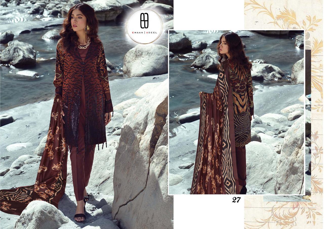 Emaan Adeel 3 Readymade Latest Fancy Designer  Pure Lawn Karachi Cotton Dress